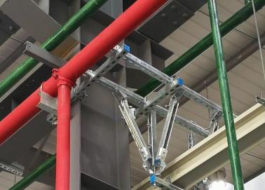 西市该抗震支架的整体式支吊架结构协调性好